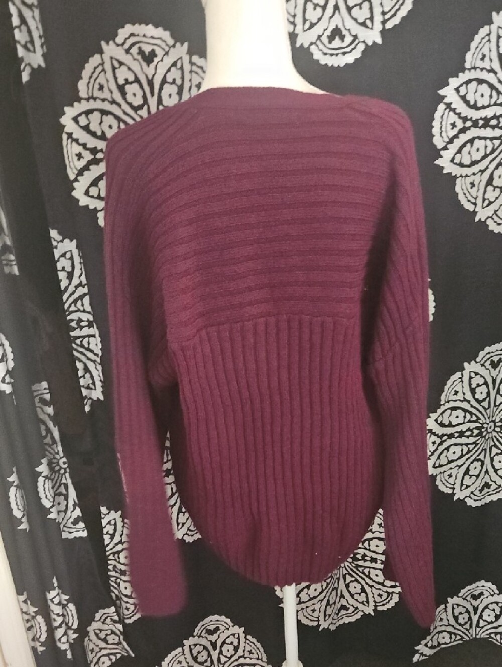 Design History Ribbed Button Cardigan - Plum - Picture 6 of 9